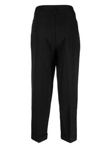 DKNY high-waist tapered trousers - Zwart