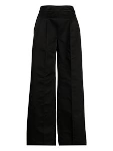 SA SU PHI Andrea high-waisted straight-leg trousers - Zwart