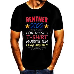 Shirtbude Rente 2022 Rentner 2022 Papa Vater Opa Geschenk Print Tshirt