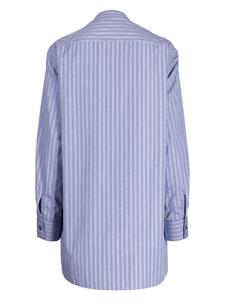 Studio Nicholson stripe-print cotton shirt - Blauw