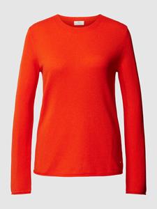 FYNCH-HATTON Rundhalspullover FYNCH HATTON Rundhals-Pullover orange aus hochwertigem Kaschmir