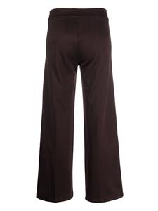 Semicouture Roma decorative-stitching wide-leg trousers - Bruin