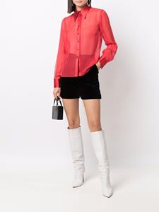 STYLAND Semi-doorzichtige blouse - Rood