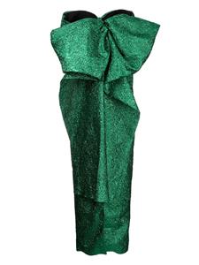Bambah Maxi-jurk met strik - Groen