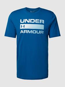 Under Armour T-shirt met labelprint, model 'TEAM ISSUE'