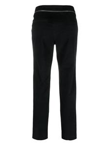 ISABEL MARANT Izis slim-cut cotton trousers - Zwart