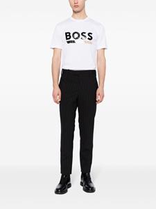 BOSS T-shirt met logoprint - Wit