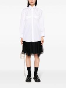 Simone Rocha long-sleeve cotton shirt - Wit
