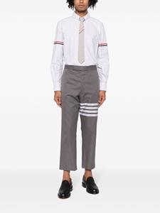 Thom Browne RWB-stripe cotton shirt - Grijs