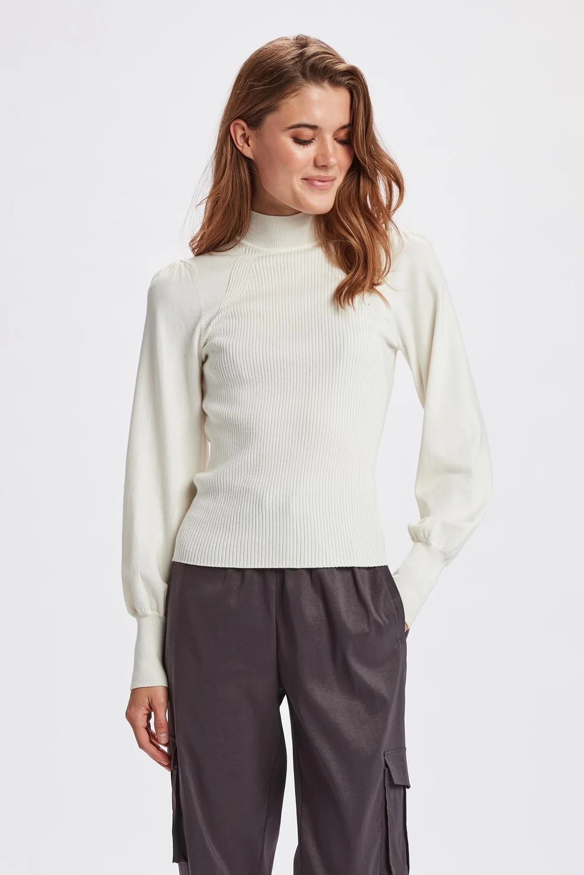 Nümph Nuvissa pullover 703806 9001 cloud dancer