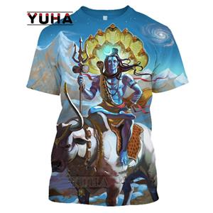 ETST 07 India God Of Destruction Shiva Lord T Shirt 3D Print Unisex Top Summer Men's Women  Hip Hop Harajuku Streetwear Tee