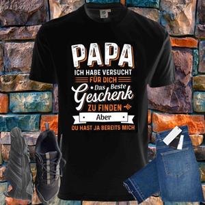 Shirtbude Papa beste Geschenk Kinder Vatertag Print Tshirt