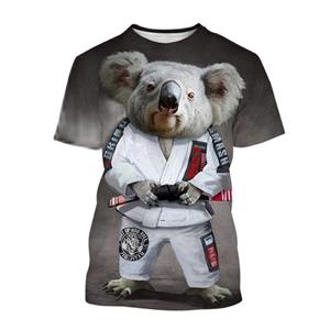 Exclusive 3D T-shirt Men's Shirt BJJ Jujitsu Enthusiast Wrestle Clothing Funny Animal 3D T Shirt For Men Summer Oversized Top Casual O-neck Short Sleeve