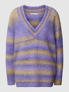 Tom Tailor Gebreide pullover met diepe V-hals, model 'colourflow'