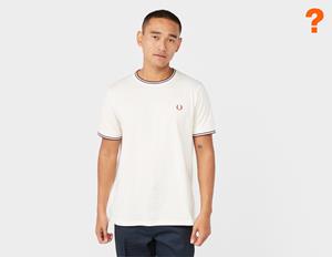 fredperry Fred Perry - Twin Tipped Ecru/Whisky Brown - T-Shirt