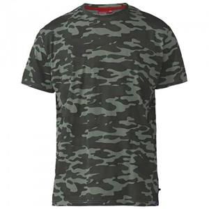 Duke Mens Gaston Kingsize Camouflage Print T-Shirt