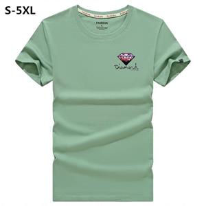 Factory Price 8 kleuren hoge kwaliteit 100% exquise Contton mannen T-shirts bedrukte mode korte mouw slank T-shirt