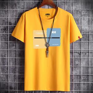 Bistrota Herenmode Casual T-shirt met korte mouwen, comfortabel katoenen T-shirt