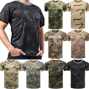 LuckyMarch Plus Size Male Casual Ronde Hals Baggy T Shirt Blouse Korte Mouw Camouflage Print Combat Tops Military Tee