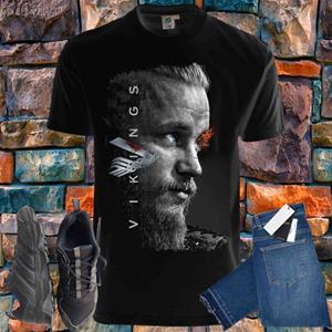 Shirtbude ragnar odin thor vikings movie print tshirt