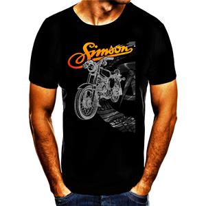 Shirtbude Simson DDR Geschiedenis Oldschool bromfiets T-shirt
