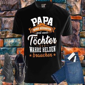 Shirtbude papa tochter herrentag vatertag print tshirt