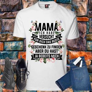 Shirtbude Mama beste Geschenk Muttertag Spruch Print Tshirt