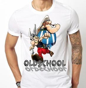 Shirtbude oldschool asterix obelix comic print tshirt