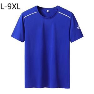 Jianchi Mall AA Mannen 's korte -mouwen T-shirt ronde hals losse halve mouwen zweet -mouwen dikke T-shirt plus maat L-9XL