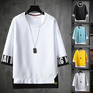 VIYOO Hip Hop T Shirt Heren Mode Losse Pullover Streetwear Casual Top Sweatshirt Met Korte Mouw Mannen Coole Zomer T-Shirts