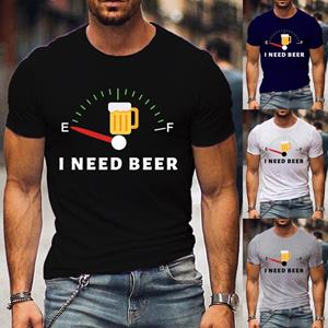 WGTDWGTD1 Grappig ik heb bier print T-shirt voor mannen zomer casual korte mouw tshirt vrouwen mannen grafische print tshirts