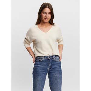 Vero Moda V-Ausschnitt-Pullover "VMDOFFY LS V-NECK BLOUSE GA NOOS"