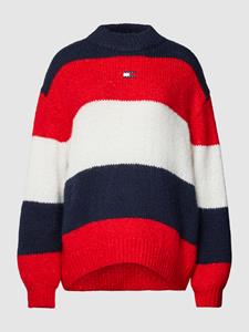 Tommy Jeans Strickpullover "TJW COLORBLOCK SWEATER", mit Logopatch
