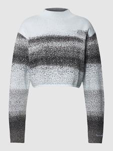Calvin Klein Jeans Korte gebreide pullover met all-over motief, model 'SPRAY'