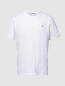 Calvin Klein Jeans T-shirt met logostitching, model 'EMBRO'
