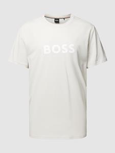 Boss T-shirt met logoprint en ronde hals