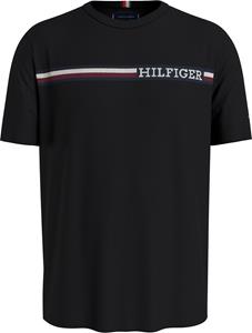 Tommy Hilfiger T-Shirt "MONOTYPE CHEST STRIPE TEE", mit Markenlogo