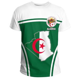 ETST 07 Algeria 3D T-Shirt Short Sleeves Casual Sports Loose T-Shirt Flag Print High Quality T-Shirt Summer Round Neck Men Ladies Tops
