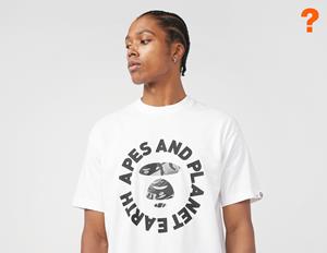 AAPE By A Bathing Ape Planet Earth T-Shirt, White