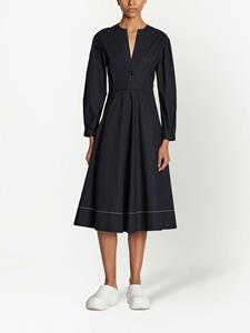 Proenza Schouler White Label Maxi-jurk met V-hals - Zwart