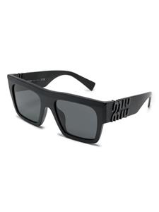 Miu Miu Eyewear Miu Glimpse zonnebril met vierkant montuur - Zwart