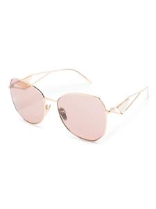 Prada Eyewear triangle-logo tinted sunglasses - Goud