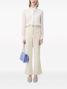 Giambattista Valli Semi-doorzichtige blouse - Wit