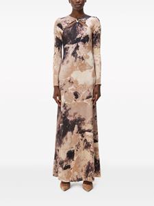 Simkhai Maxi-jurk met abstract patroon - Bruin