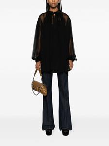 Gucci Gelaagde blouse - Zwart