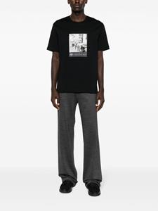 Limitato T-shirt met krokodillenprint - Zwart