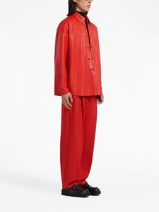 Marni Leren overhemd - Rood