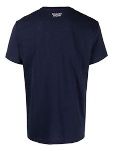 Orlebar Brown T-shirt met palmboomprint - Blauw