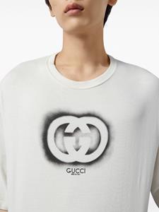 Gucci T-shirt met GG-logo - Wit