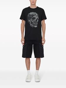 Alexander McQueen T-shirt met doodskop - Zwart